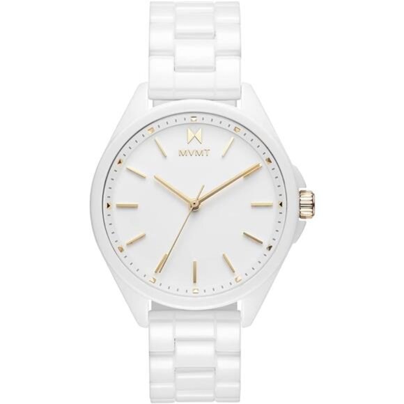 Ceramic Women’s Wristwatch - Analog Watch for Women - Gloss White